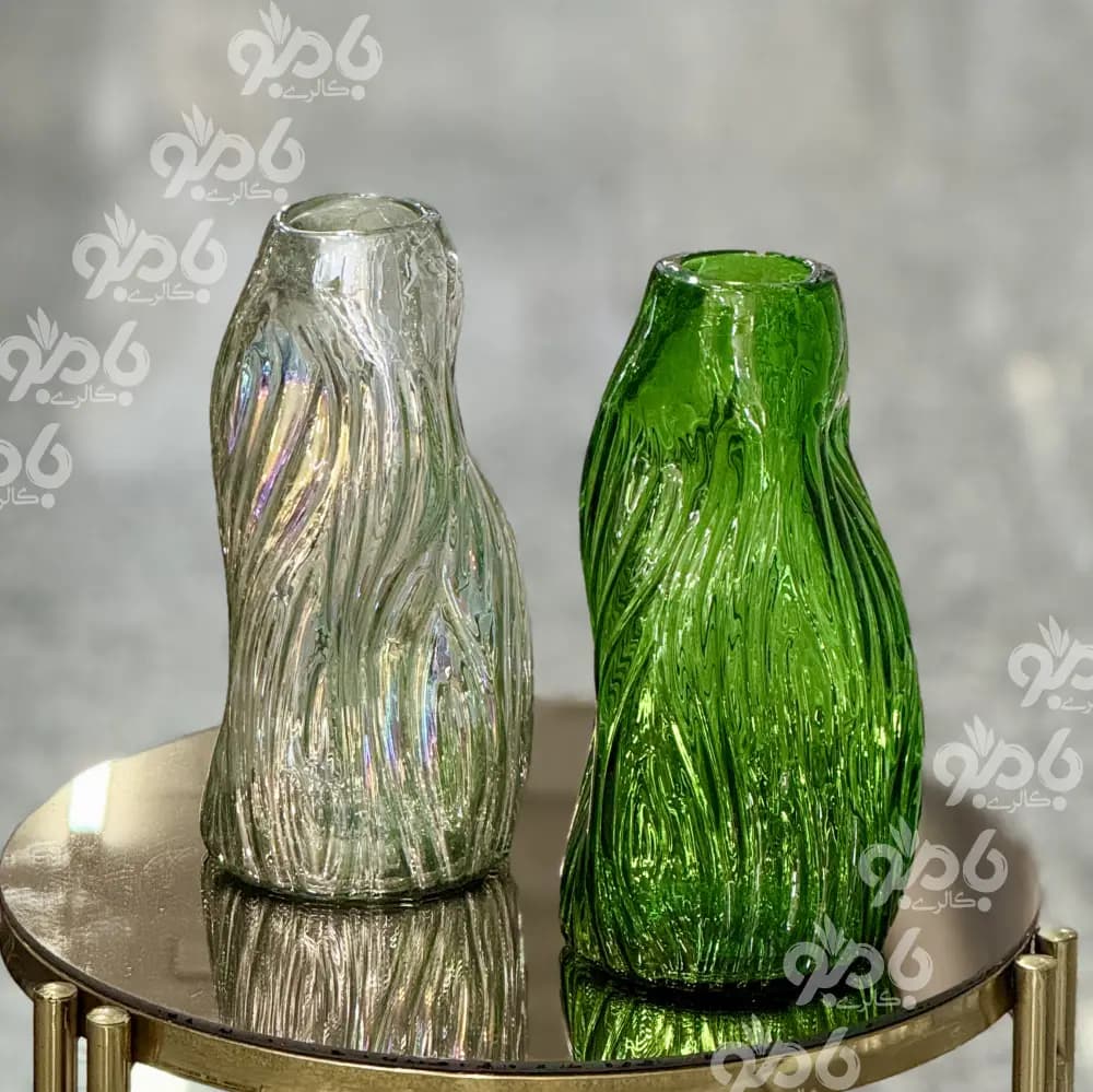 گلدان شیشه ای / بلوط 25سانت