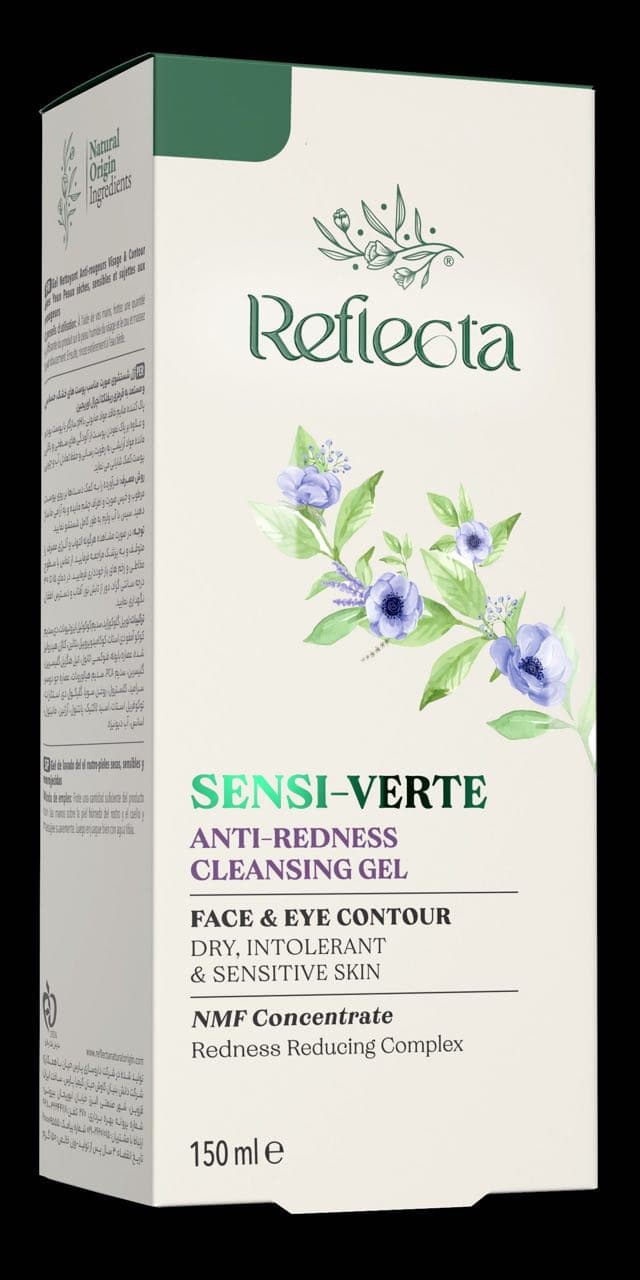 ژل شستشوی صورت رفلکتا مدل Sensi Verte مناسب برای پوست خشک و حساس حجم 150 میلی لیتر
