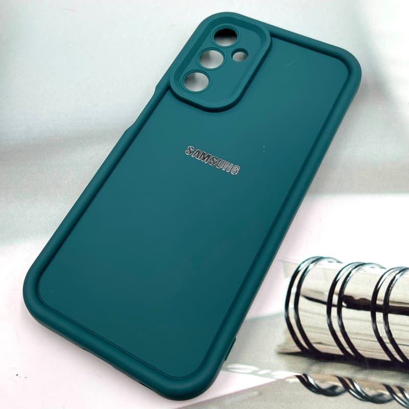 قاب گوشی Galaxy A24 سامسونگ Armor Case ضد ضربه سیلیکونی تاک سولید محافظ لنز دار برجسته سبز کد 390421 — تصویر ۲