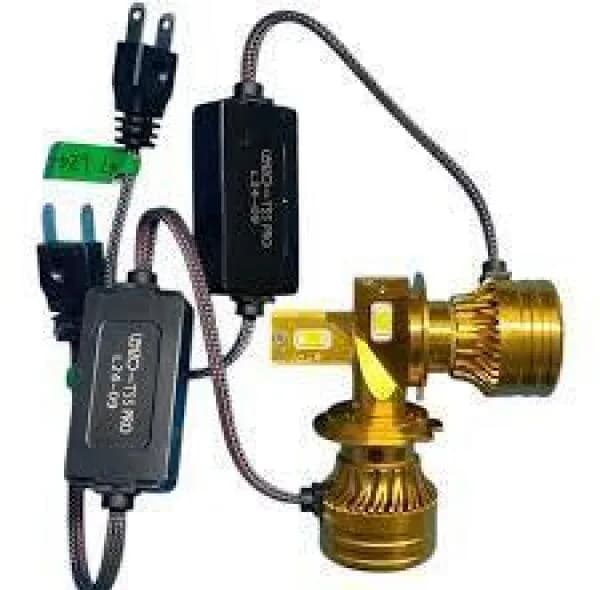 هدلایت خودرو لنزو مدل T55 Pro پایه H7 بسته دو عددی — تصویر ۳