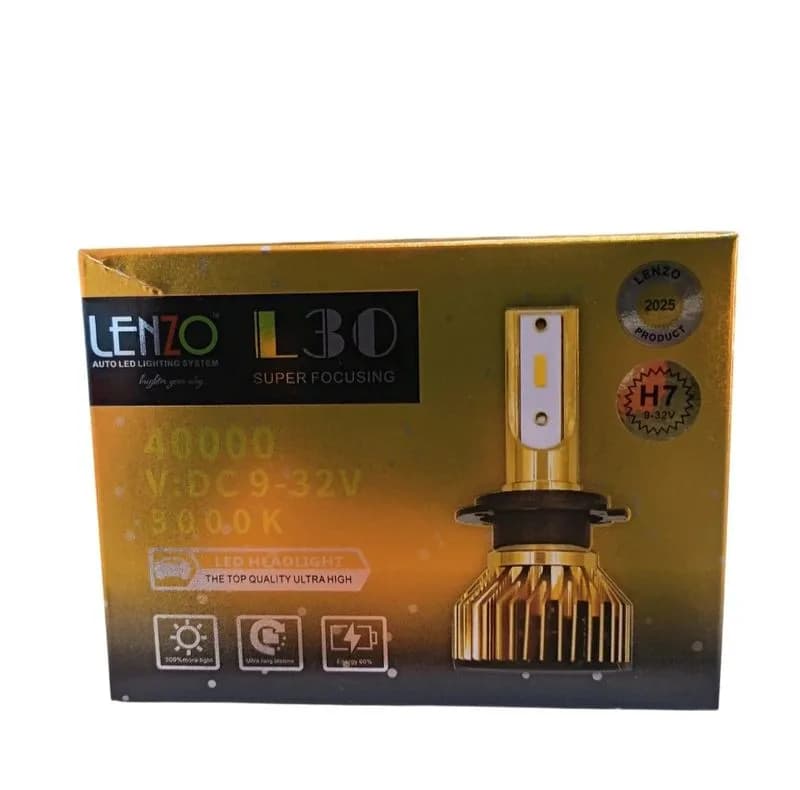 هدلایت لنزو مدل F30 پایه H7 بسته دو عددی — تصویر ۳