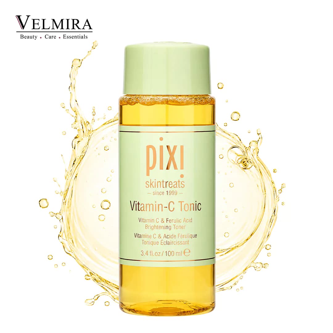 تونر ویتامین سی پیکسی رنگ زرد حجم ۱۰۰ میلیلیتر | Pixi Skintreats Vitamin-C Tonic