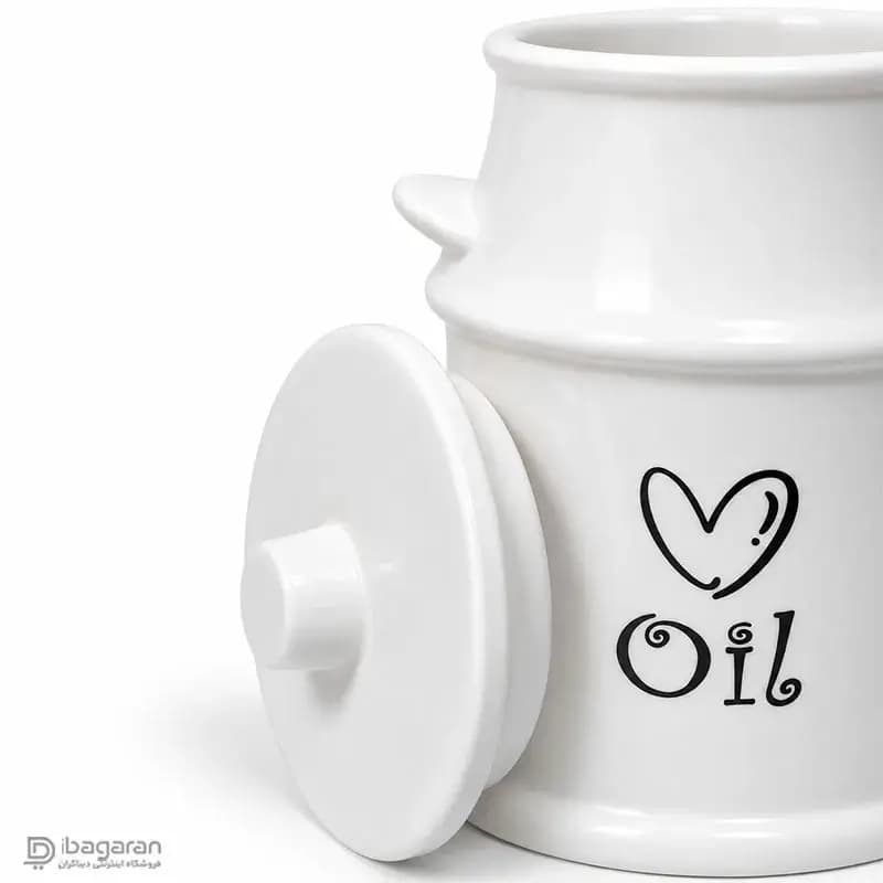 بانکه روغن سرامیکی درب دار طرح Oil — تصویر ۴