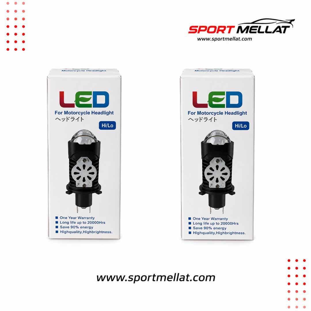 هدلایت لنزدار LED پایه H4 دو عدد — تصویر ۶