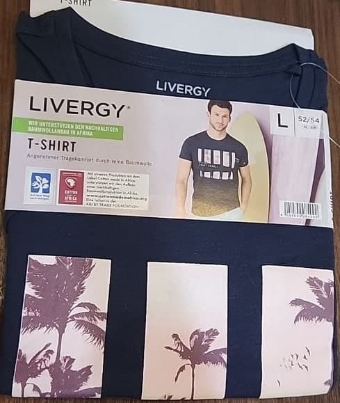 تیشرت مردانه لیورجی آلمان سرمه ای 404981 Livergy — تصویر ۵