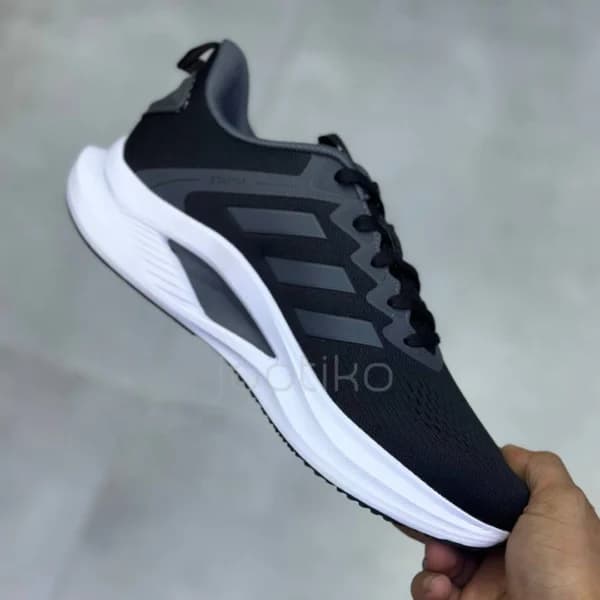 آدیداس ووی بونس مشکی طوسی سفید adidas Voeuy Bounce Black Gray White — تصویر ۳