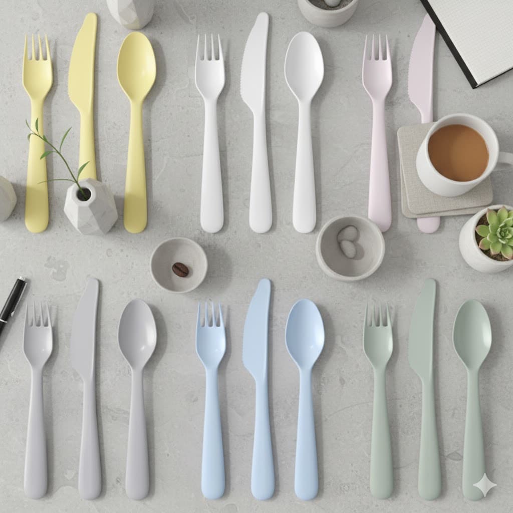 سرویس قاشق چنگال رنگی کودک ایکیا IKEA-KALAS — تصویر ۸