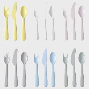 سرویس قاشق چنگال رنگی کودک ایکیا IKEA-KALAS — تصویر ۷