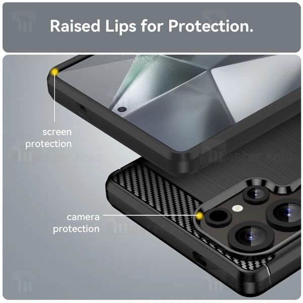 قاب فیبر کربنی سامسونگ Samsung Galaxy S25 Ultra Rugged Armor Fiber Carbon — تصویر ۷