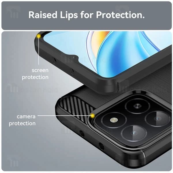 قاب فیبر کربنی هانر Honor X5b Rugged Armor Fiber Carbon — تصویر ۴