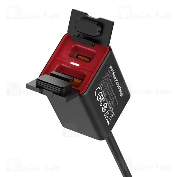 شارژر موبایل موتورسیکلت الدینیو Ldnio C108 توان 60 وات همراه با کابل — تصویر ۴