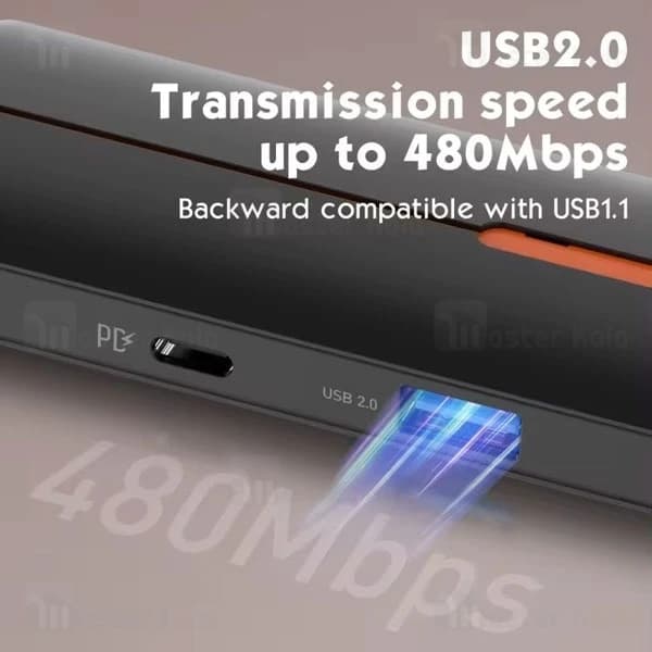 هاب 6 پورت تایپ سی الدینیو LDNIO DS-26U توان 100 وات — تصویر ۴
