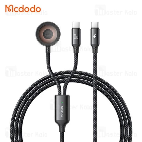 کابل Type-C به Type-C و شارژر اپل واچ مک دودو Mcdodo CA-220 توان 60 وات — تصویر ۲