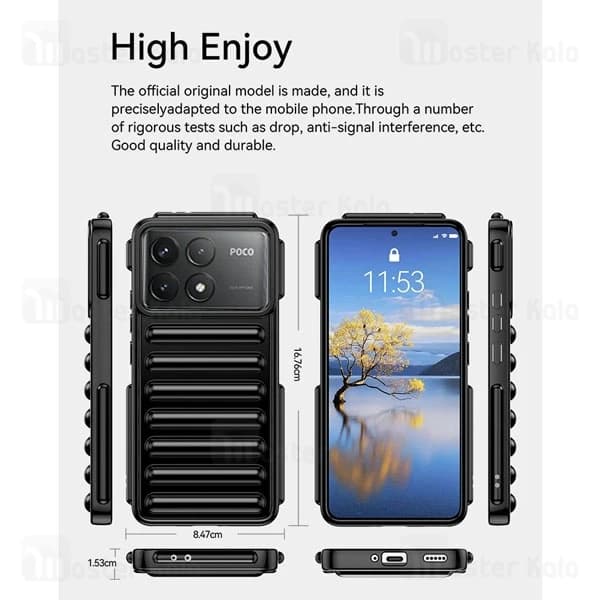 قاب پافر ضد ضربه شیائومی Xiaomi Poco F6 Pro TPU Capsule Shockproof — تصویر ۴