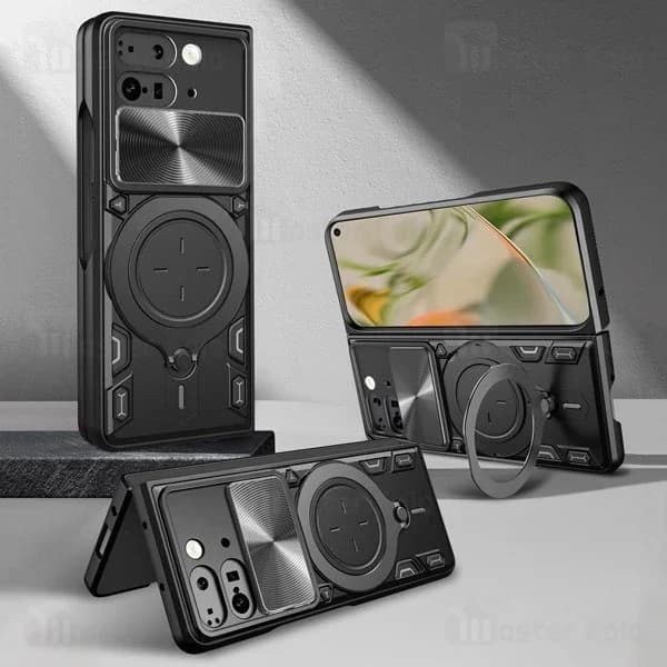 قاب ضد ضربه مگنتی گوگل Google Pixel 9 Pro Fold Magnetic Support Case دارای محافظ دوربین — تصویر ۵