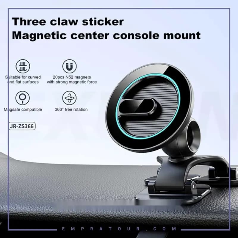 هولدر مگنتی رو داشبوردی جویروم JOYROOM JR-ZS366 Magnetic Phone Mount — تصویر ۸