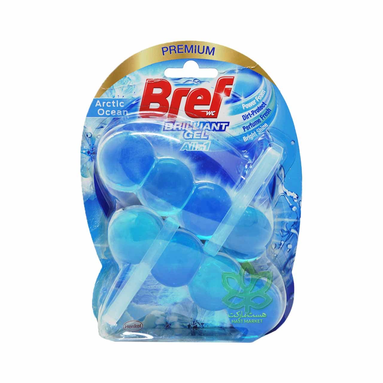 ژل خوشبو و ضدعفونی کننده توالت فرنگی رایحه اقیانوس 8 عدد بریف – bref