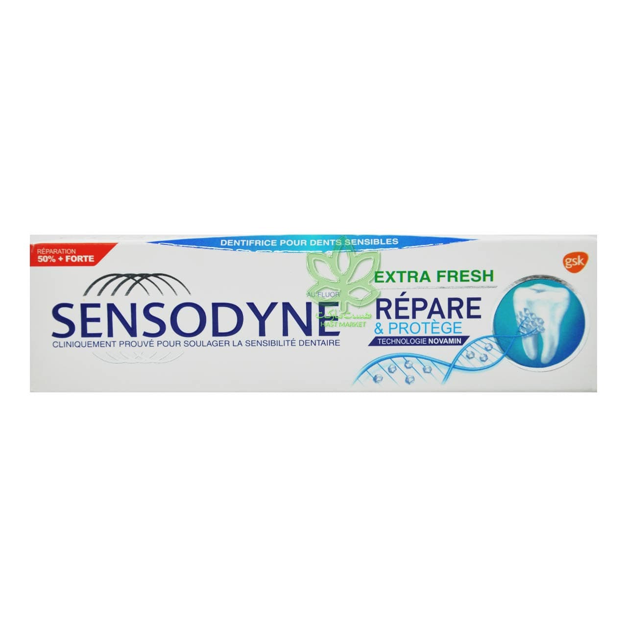 خمیر دندان ترمیم کننده و محافظت کننده اکسترا فرش 75 میل سنسوداین – sensodyne