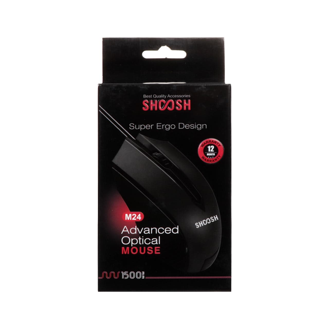 ماوس باسیم Shoosh مدل M24 – مشکی – SMO — تصویر ۲