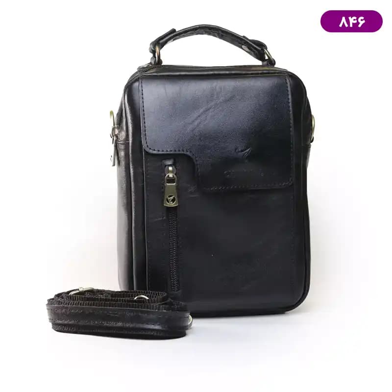 کیف دوشی چرم طبیعی چرمسال مدل 846 — تصویر ۴