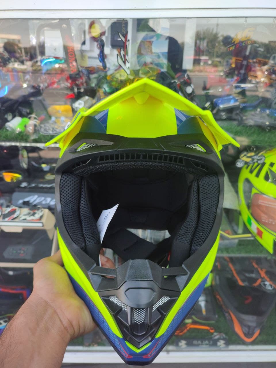 کلاه کاسکت کراسی تکنو TEKNO فسفری SG-126 — تصویر ۲