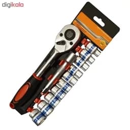 آچار بکس مدل ریلی AJrad12pcs12drive مجموعه 12 عددی — تصویر ۳