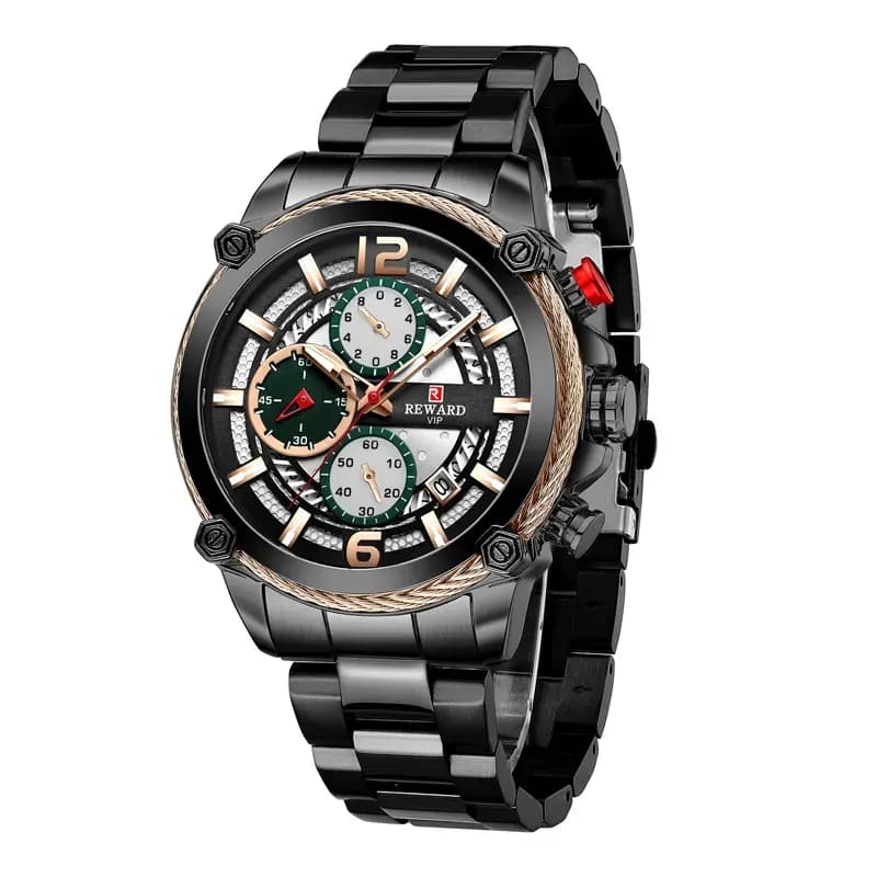 ساعت مچی عقربه ای مردانه ریوارد مشکی مدل RD81016M