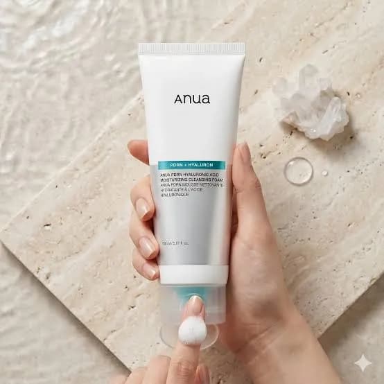 فوم شستشو PDRN هیالورونیک اسید آنوا | شوینده آبرسان و ترمیم کننده پوست Anua 150ml — تصویر ۳