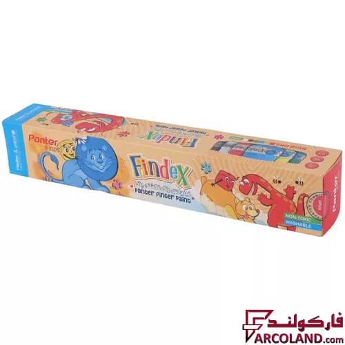 رنگ انگشتی 6 رنگ پنتر و یونیسف مدل فیندکس کد UFP106-SLIM — تصویر ۲