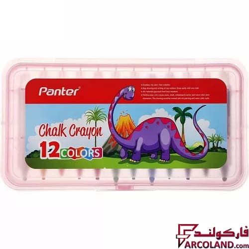 پاستل گچی 12 رنگ پنتر مدل CHC722