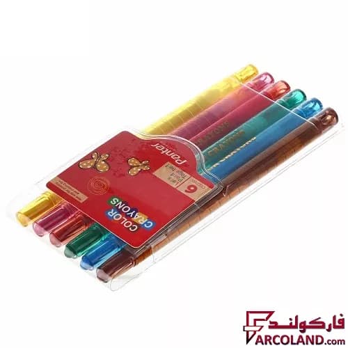 مداد شمعی 6 رنگ پنتر مدل RC101 — تصویر ۲