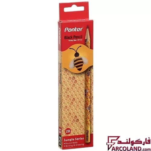 مداد پنتر مدل BP113 طرح Honey Bee سری Jungle بسته 12 عددی — تصویر ۳