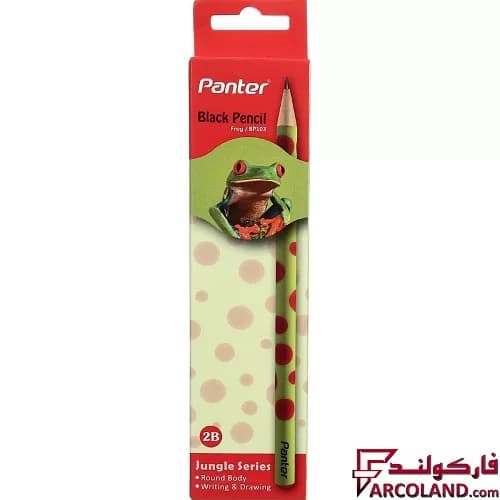 مداد پنتر مدل BP113 طرح Frog سری Jungle بسته 12 عددی — تصویر ۳