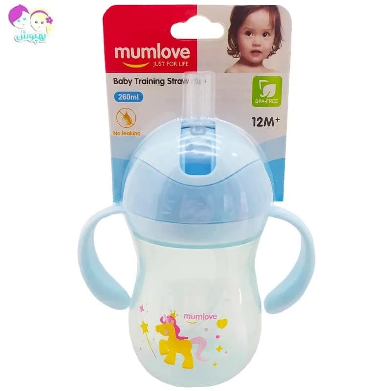 لیوان آبمیوه خوری 260 میل نی دار 12+ مام لاو Mum love — تصویر ۴