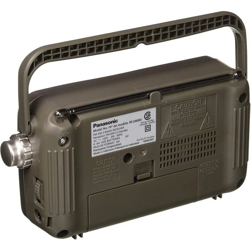رادیو پاناسونیک RF-2400D دو موج AM/FM با برق و باتری، بلندگوی 10 سانتیمتری | Panasonic — تصویر ۲
