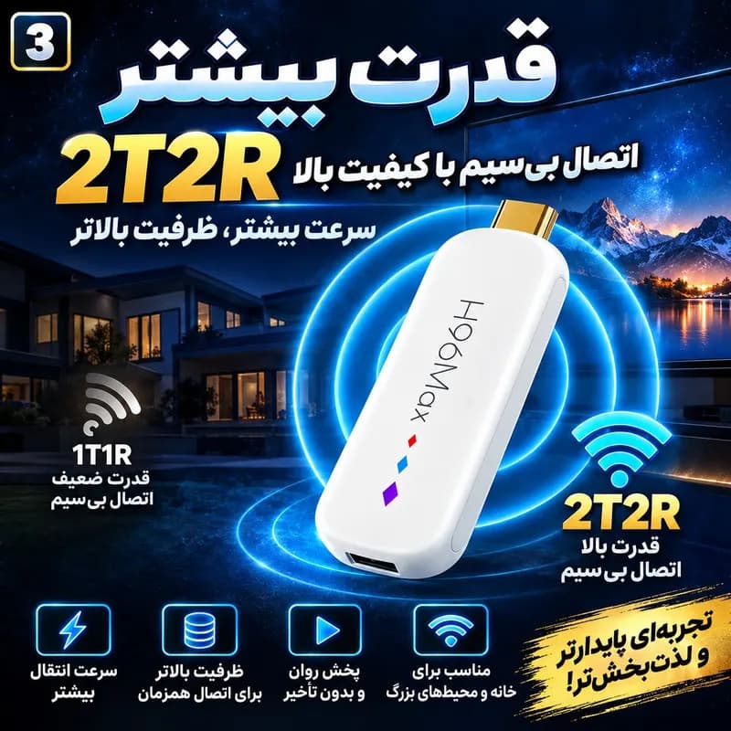 اندروید باکس اچ ۹۶ مکس مدل M20 16/2GB — تصویر ۴