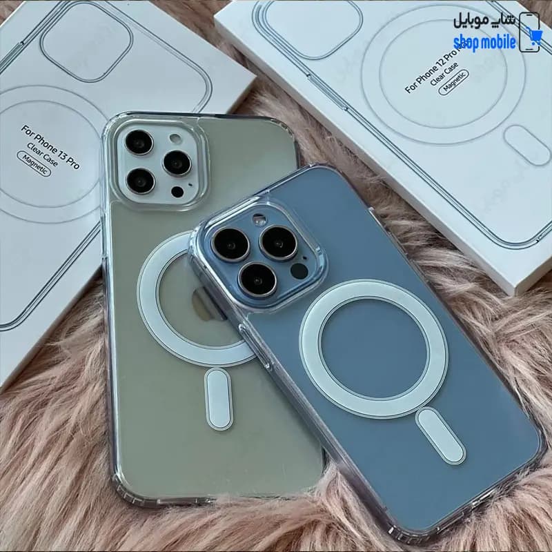 قاب گوشی سامسونگ گلکسی S24 FE (کاور مگ سیف شفاف مدل Clear Case Magnetic) — تصویر ۲