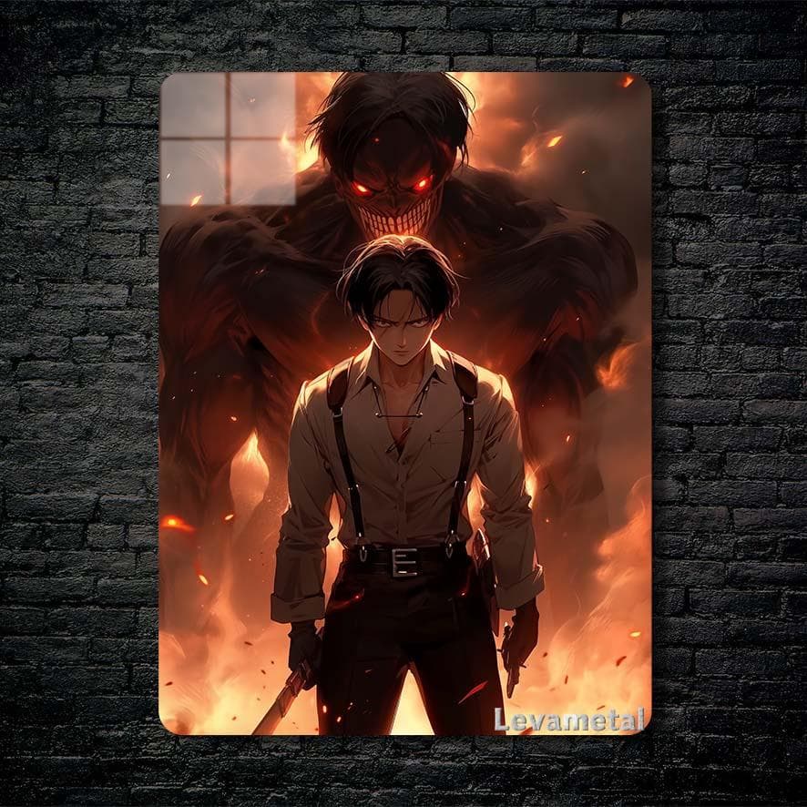 متال پوستر ارن eren از انیمه اتک آن تایتان Attack On Titan با کد A-234