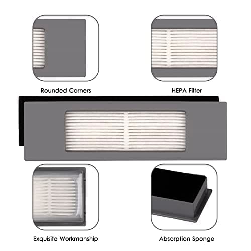 پک 5 عددی فیلتر جارو رباتیک مناسب اکووکس مدل Ecovacs DEEBOT OZMO 920 950 T8 AIVI Max T9 T5 N5 N7 N8+ N8 Pro Plus DX55 DX93 DJ65 ( ارسال 10 الی 15 روز کاری ) — تصویر ۸