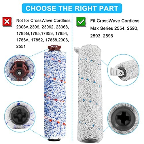 براش رول و فیلتر مناسب بیسل مدل Bissell Crosswave Cordless Max 2767E و Bissell Crosswave Hydrosteam 3527E (ارسال 10 الی 15 روز کاری) — تصویر ۳