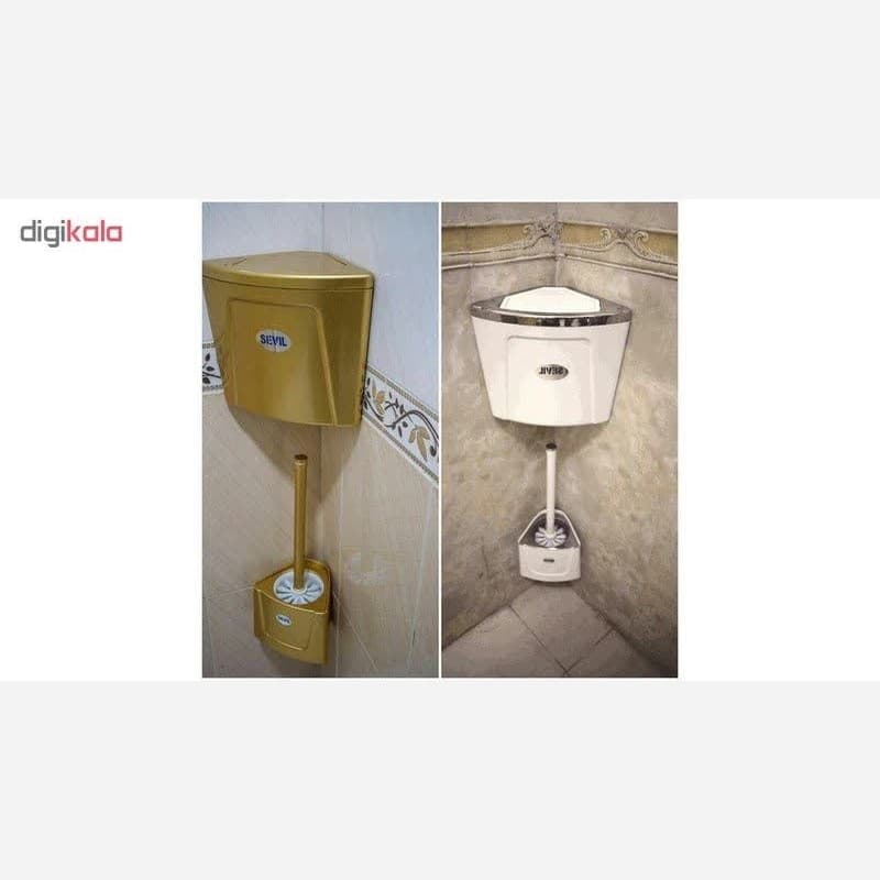 سطل و برس دیواری مثلث کنج کامنا مدل 13144978 — تصویر ۲