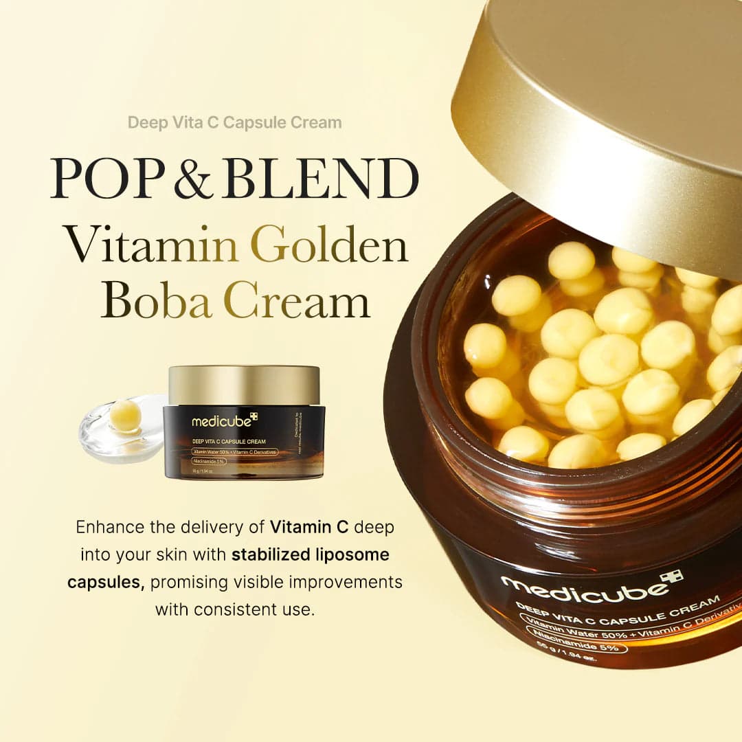 کرم کپسولی ویتامین سی مدیکوب Medicube Deep Vita C Capsule Cream — تصویر ۳