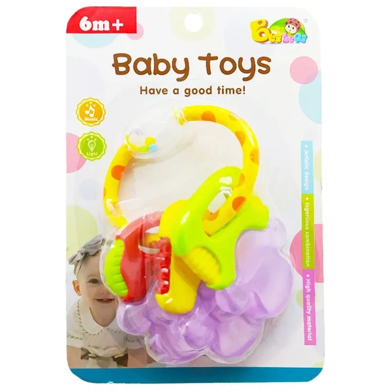 دندان گیر جغجغه ای طرح کلید Baby Toys