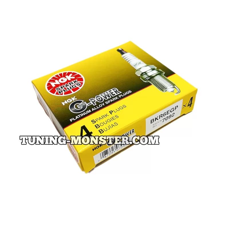 شمع سوزنی پایه کوتاه NGK پلاتینیوم BKR6E-GP چین — تصویر ۴