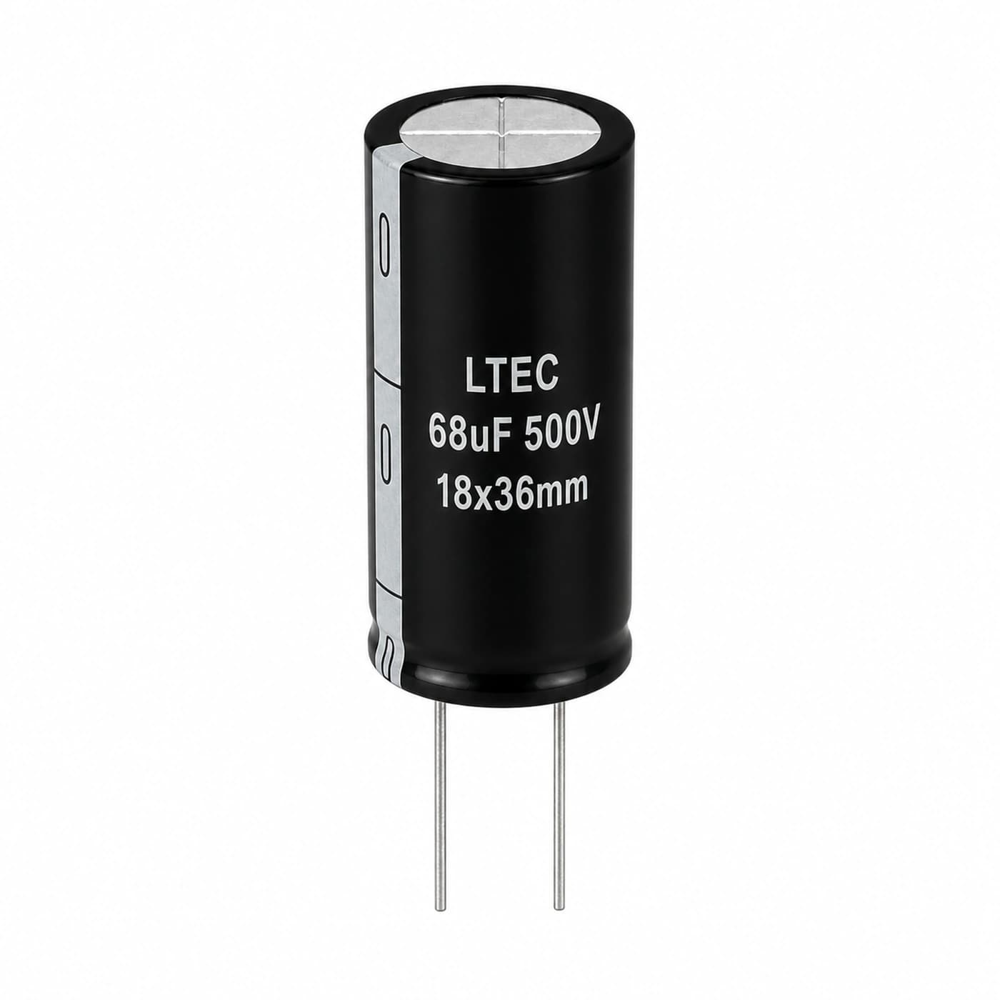 خازن الکترولیتی التک مدل LTEC 68uF 500V 18×36mm
