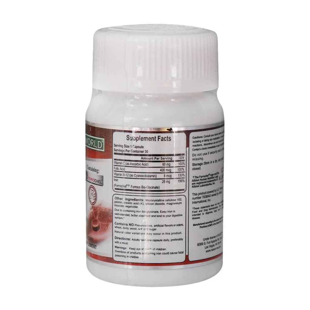 کپسول ایزی آیرون نچرال ورلد 30 عدد (Natural World Easy Iron) — تصویر ۲