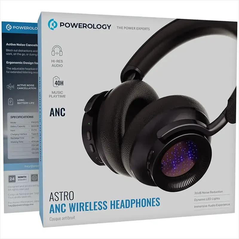 هدفون بلوتوثی پاورولوژی مدل Powerology Astro ANC — تصویر ۴