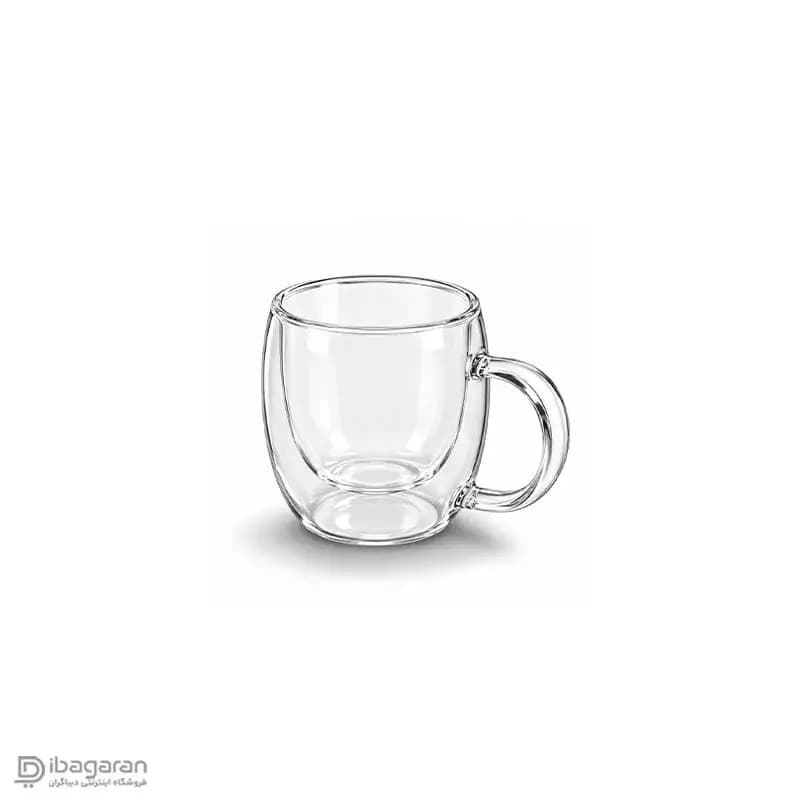 ماگ شیشه ای دوجداره ساده 150 میلی لیتر — تصویر ۴