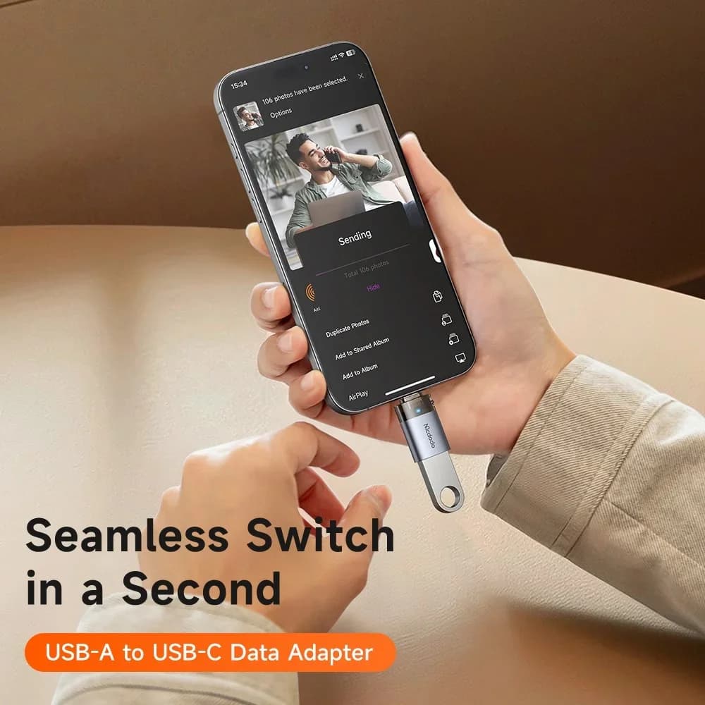 تبدیل otg تایپ سی مکدودو – مدل OT-7400 — تصویر ۲
