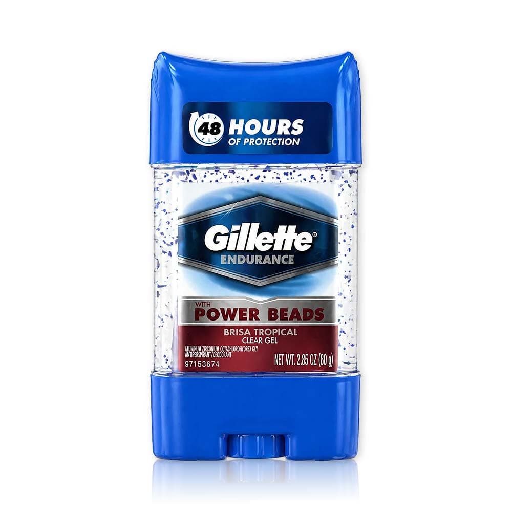 مام ژل شفاف ضد تعریق ژیلت (Brisa Tropical اسکرابدار)، ۸۰ گرم | Gillette